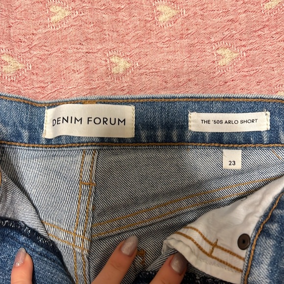 Mid denim shorts - Picture 2 of 3